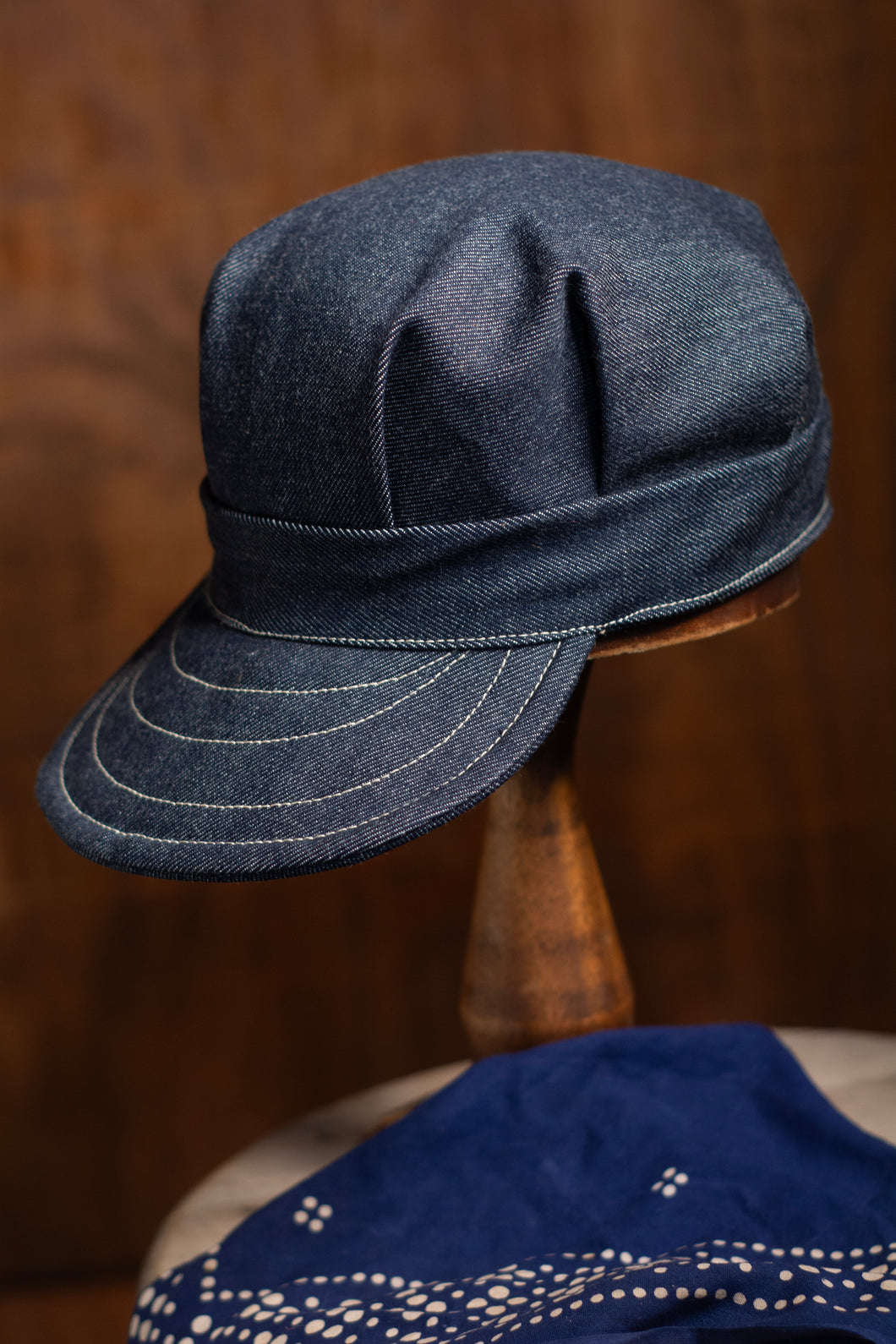 The Rail Cap - Indigo Redline Denim