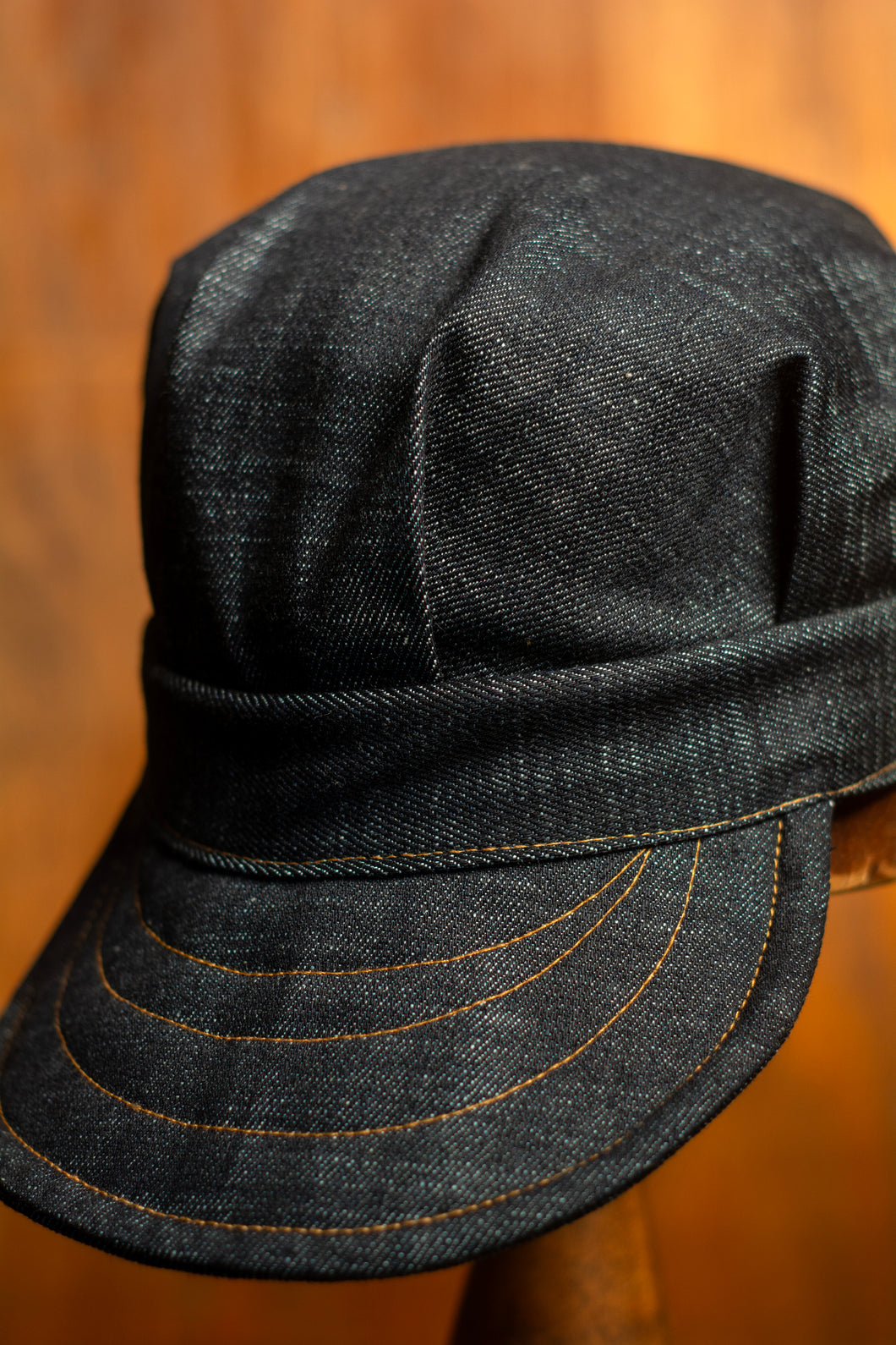 The Rail Cap - Indigo Slub Denim