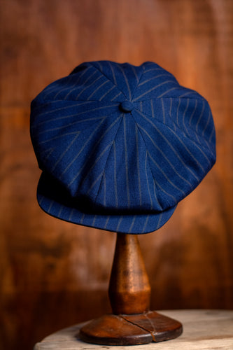 The National- Indigo Chalkstripe Linen/Cotton