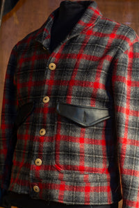 The Aviate - Sample Plaid wool with Leather Accents